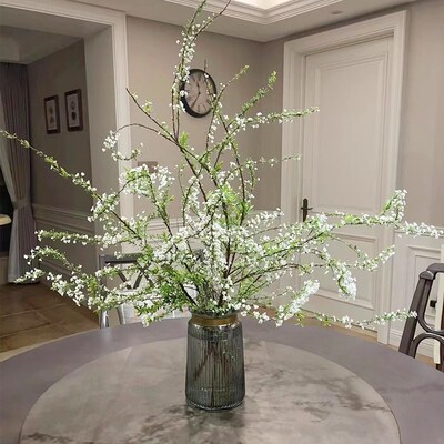 雪柳干枝水养鲜枝重瓣支盆栽水培植物鲜花卉室内插花绿植银柳好活