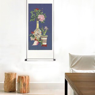 清朗世宁 平安富贵图 宣纸微喷复古花卉挂画客厅玄关背景墙装饰画
