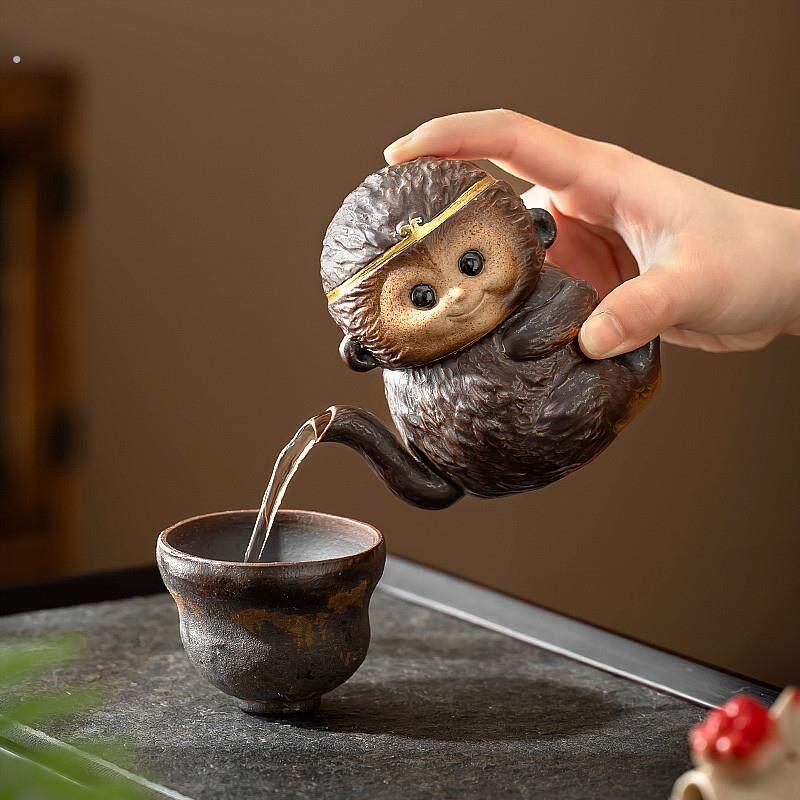 小悟空茶壶泡茶家用单壶创意搞怪猴子稀奇古怪礼物茶具女生高颜值