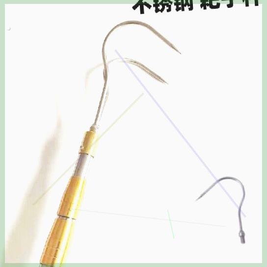 不锈钢伸缩耙子河道清理工具池塘捞水草神器垃圾打捞钩子水下面搂