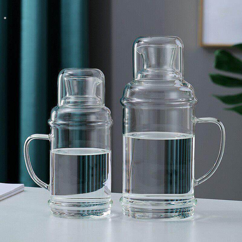 套装高硼硅冰箱高档玻璃新款家用茶壶加厚耐高温果汁大容量储水瓶