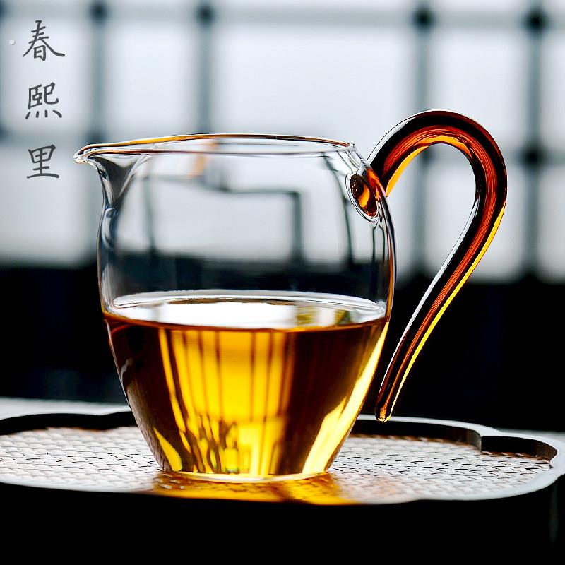 台湾高端手工耐热玻璃公道杯茶海分茶器功道茶杯倒茶器茶道配件