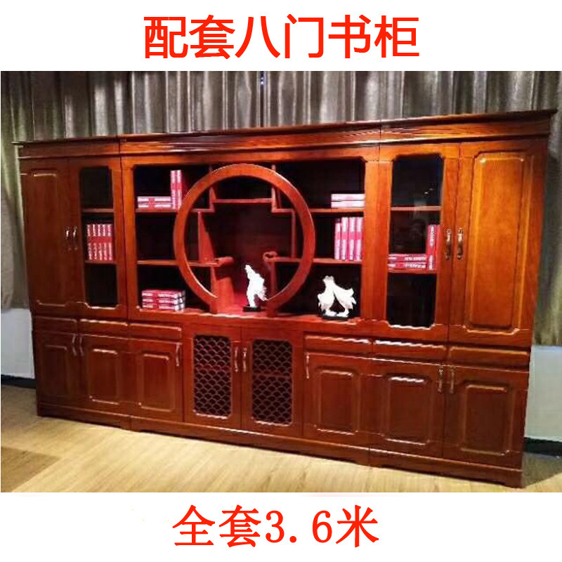 尚品花梨实木皮老板桌总裁桌简约大班台时尚大班桌经理油漆办公桌