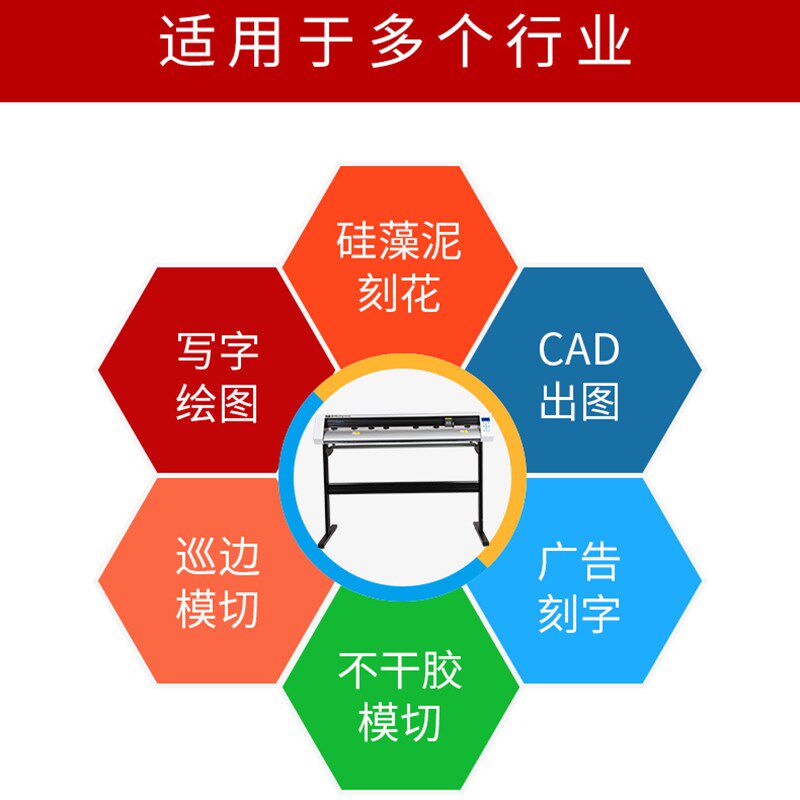 米卡MH电脑自动巡边刻字机刻绘机硅藻泥刻花机红光定位巡边不干胶