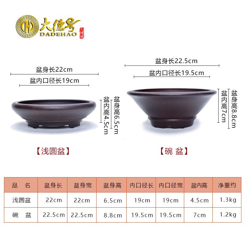 菖蒲文竹紫砂花盆多肉植物肉盆栽陶瓷圆形大口径铜钱草水仙水培盆