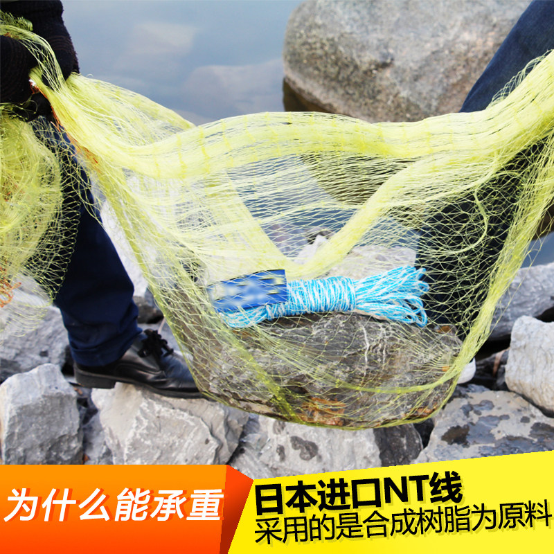 纯手工编织撒网加粗单丝胶丝轮胎线铅坠大力马手抛网易捕鱼手撒网