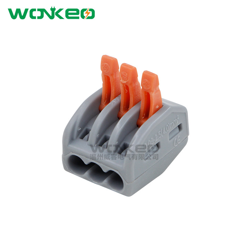 PCT-413软硬电线连接器 一盒100只 建筑装修布线接线端子222-413