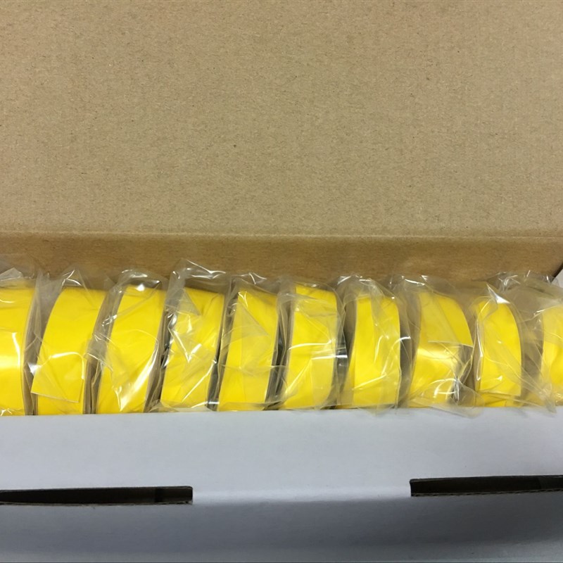 硕方MAX凯标线号机贴纸芯9 12MM不干胶标签打印纸黄白红蓝绿银色
