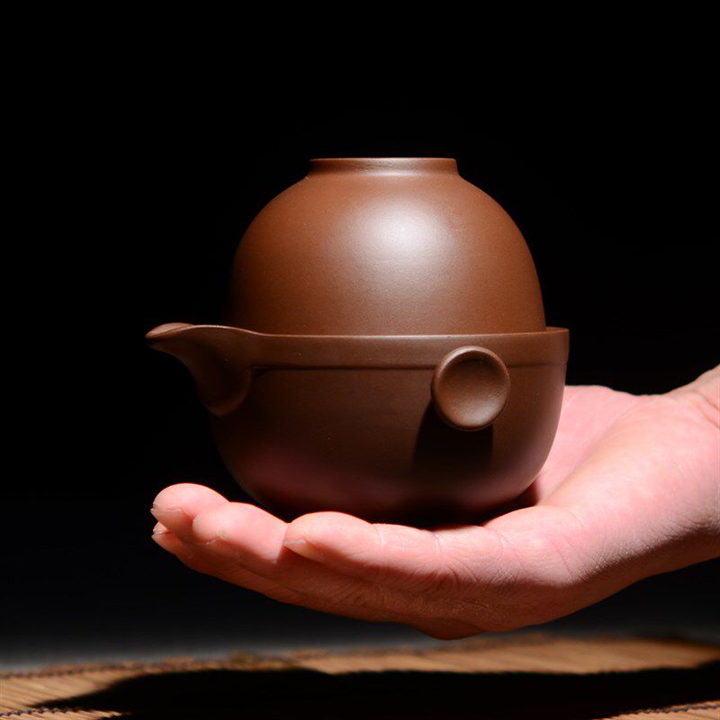 晨茗宜兴紫砂功夫茶具杯子快客杯一壶一泡办公杯茶壶茶杯套装