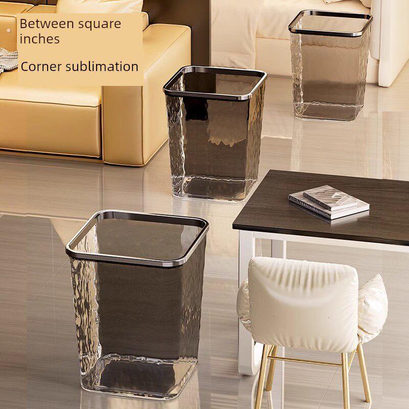 垃圾桶家用2025新型无障碍豪华透明客厅高端浴室厨房卧室厕所大容
