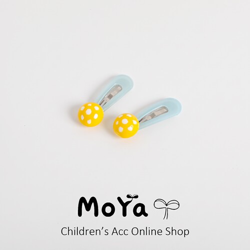 MoYa女童不伤发刘海BB夹对装
