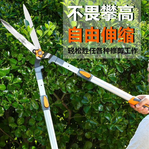 日本进口园艺大剪刀园林修枝剪家用草坪剪绿篱篱笆专用省力花草剪