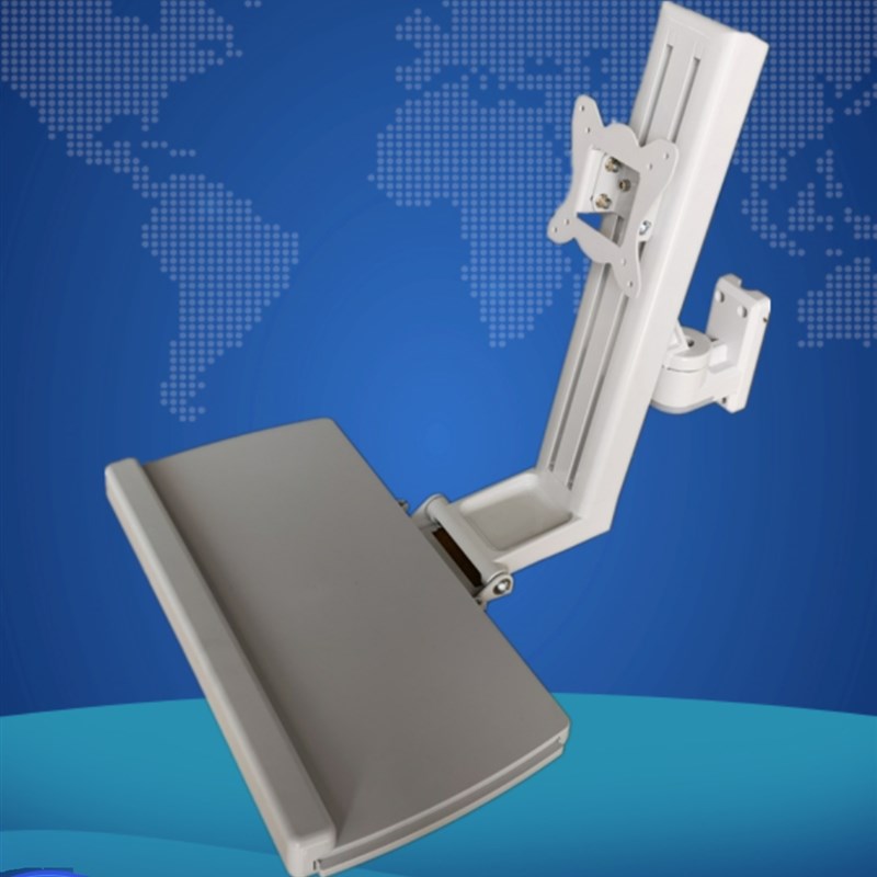 LJ-T01一体式显示屏支架 显示器悬臂机床电脑键盘托架医疗 挂架
