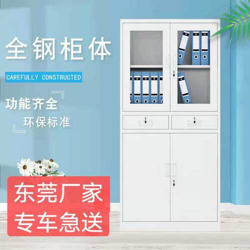 东莞办公室文件柜铁皮凭证资料柜档案柜员工更衣柜带锁矮柜储物柜