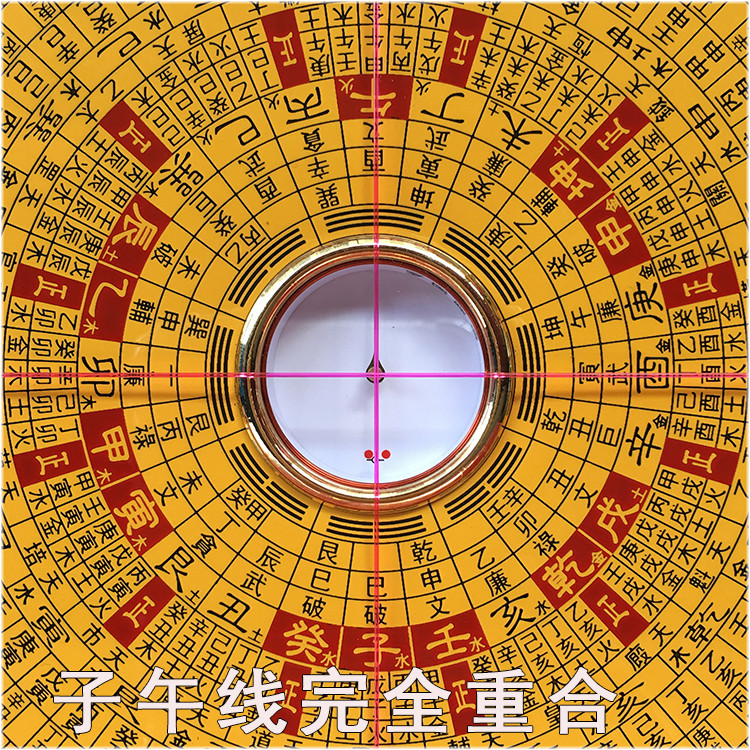 集福堂罗盘专业看风水三元三合综合盘罗经仪纯铜高精度