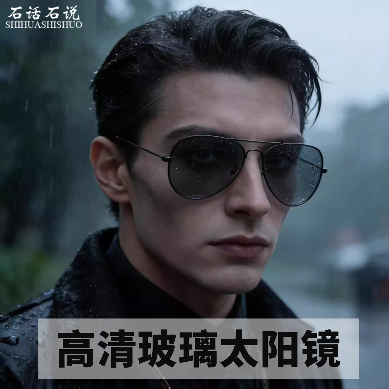 明星飞行员高清钢化玻璃太阳镜男司机开车钓鱼驾驶墨镜复古蛤蟆镜