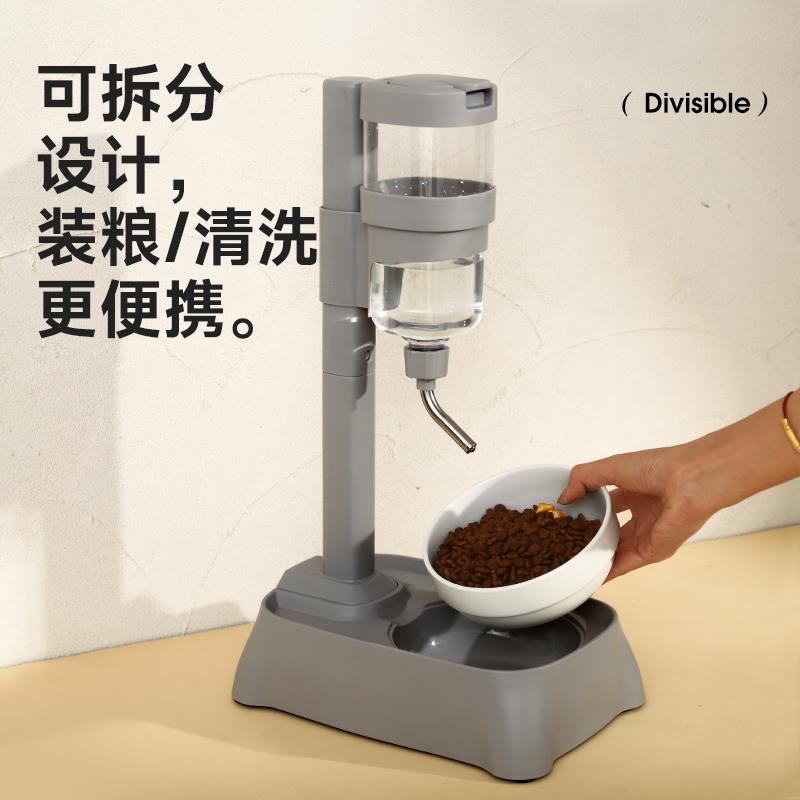 狗狗喝水器不湿嘴饮水机宠物自动喂水器挂式悬挂食碗猫咪滚珠水壶