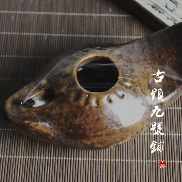复古老油灯烛台老式油灯盏陶瓷手工中式禅意茶道灯家居装饰摆件