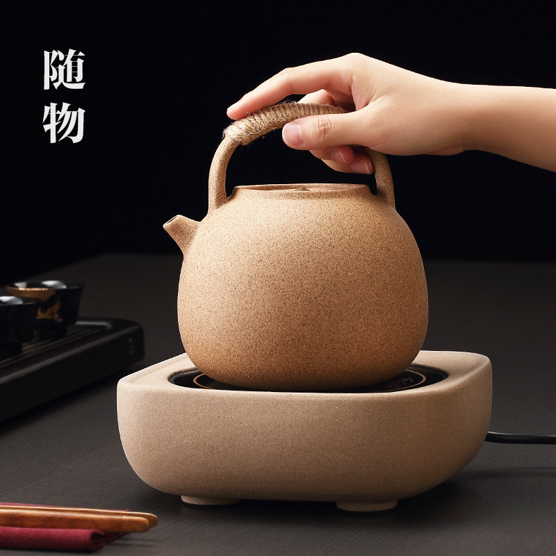 陶土大容量烧水壶煮茶壶陶瓷泡茶专用煮茶器陶壶围炉电陶炉炭火炉