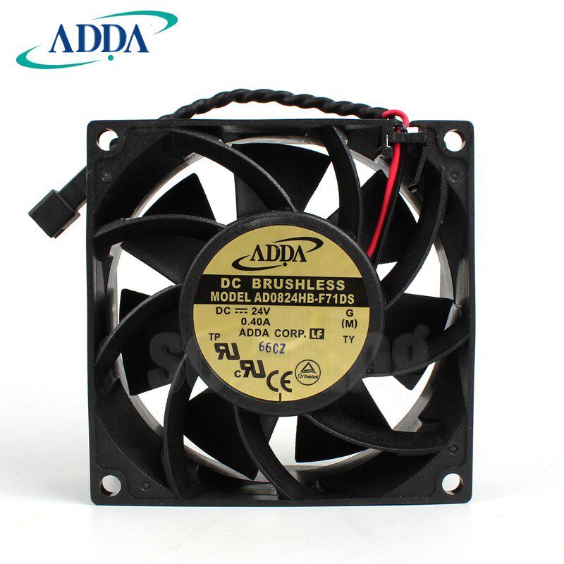 正品ADDA协禧AD0824HB-F71DS 8038 24V 0.40A大风量变频器风扇