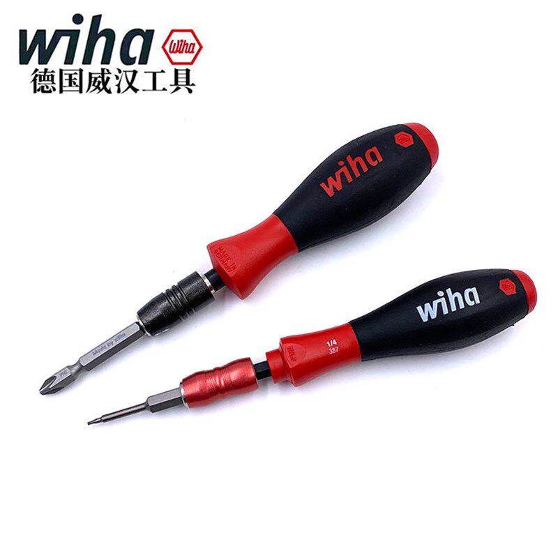 德国wiha威汉T型带磁性螺丝刀批头套筒进口防静电起子批6.35mm