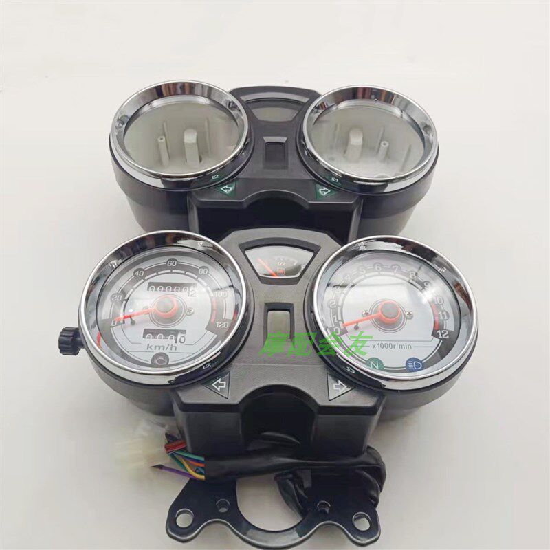 豪太子爵国四4电喷HJ125-8V/8H/8R摩托车仪表壳总成里程表公里表