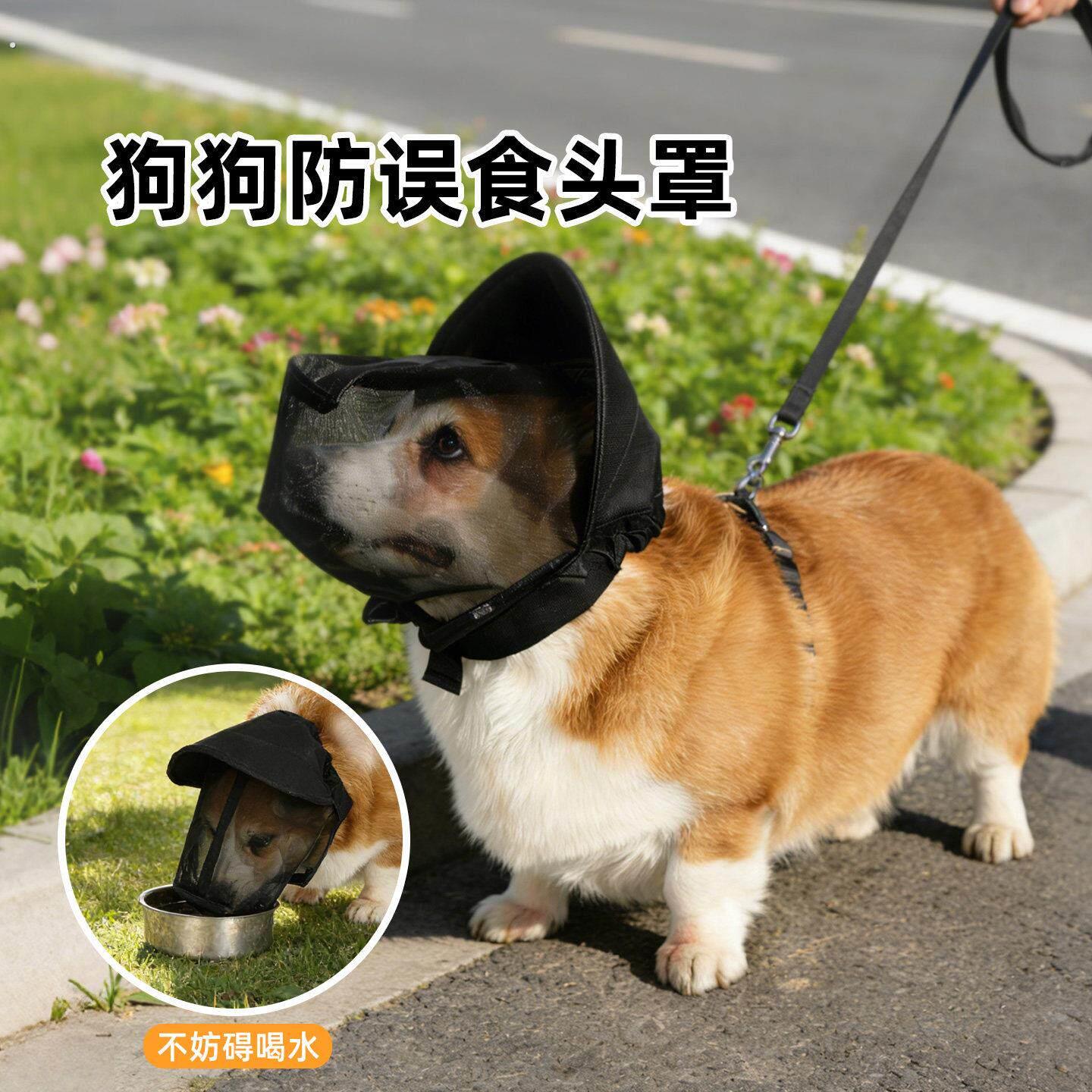 宠物狗狗嘴套嘴罩防咬防叫防乱吃可喝水扒不掉防咬人柯基防吃网套