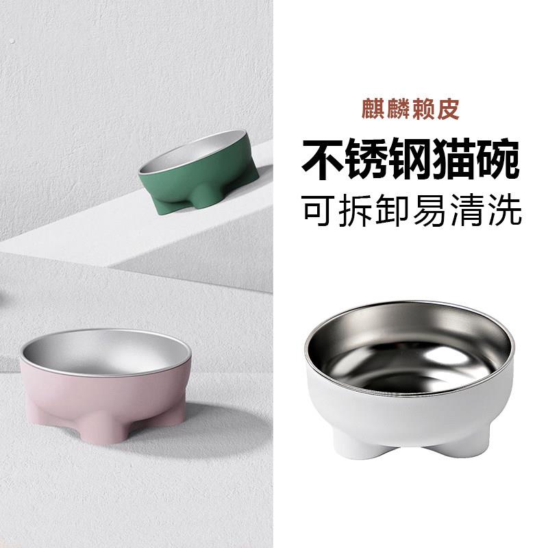 狗盆狗碗防打翻不锈钢猫碗猫咪喝水碗狗狗食盆粮水碗狗狗用品大全