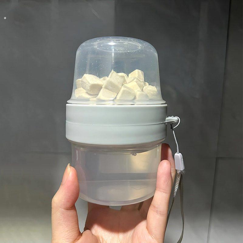 宠物水壶外出便携猫狗双层多用一体水粮杯创意随身饮水器遛狗神器