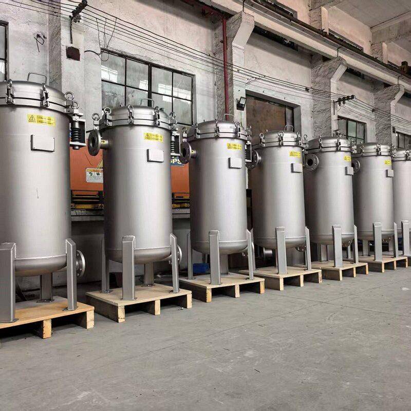 不锈钢立式冷凝器工业净化设备储罐式高效过滤器