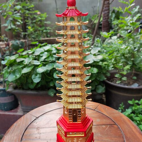学生用的文昌塔13层纯铜摆件文昌位布局挂件文昌帝君金榜题名礼盒