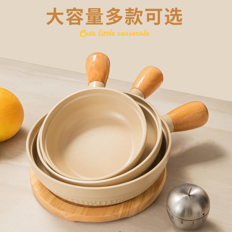 日式铝合金砂锅广式单柄啫啫煲煲仔饭小干锅锅仔电磁炉炖汤锅家用