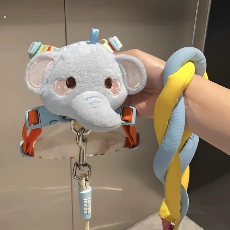 小象牵引绳遛狗绳子小型犬猫咪狗狗外出可调节肩带子防挣脱可爱