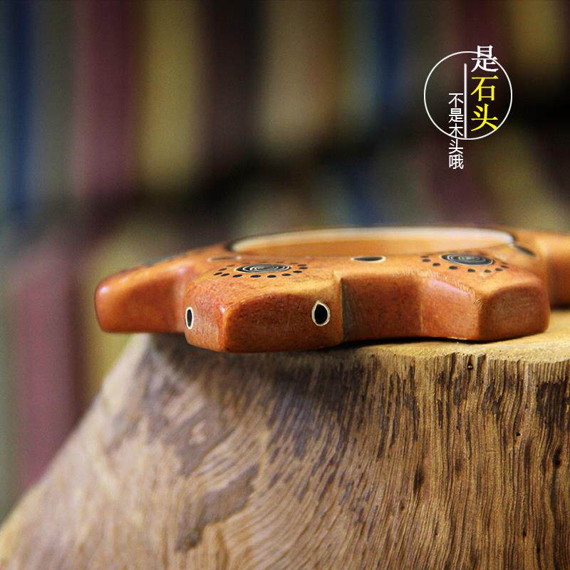 肥皂石非洲手工艺品小众摆件肯尼亚特产石头乌龟猫形烛台伴手礼物