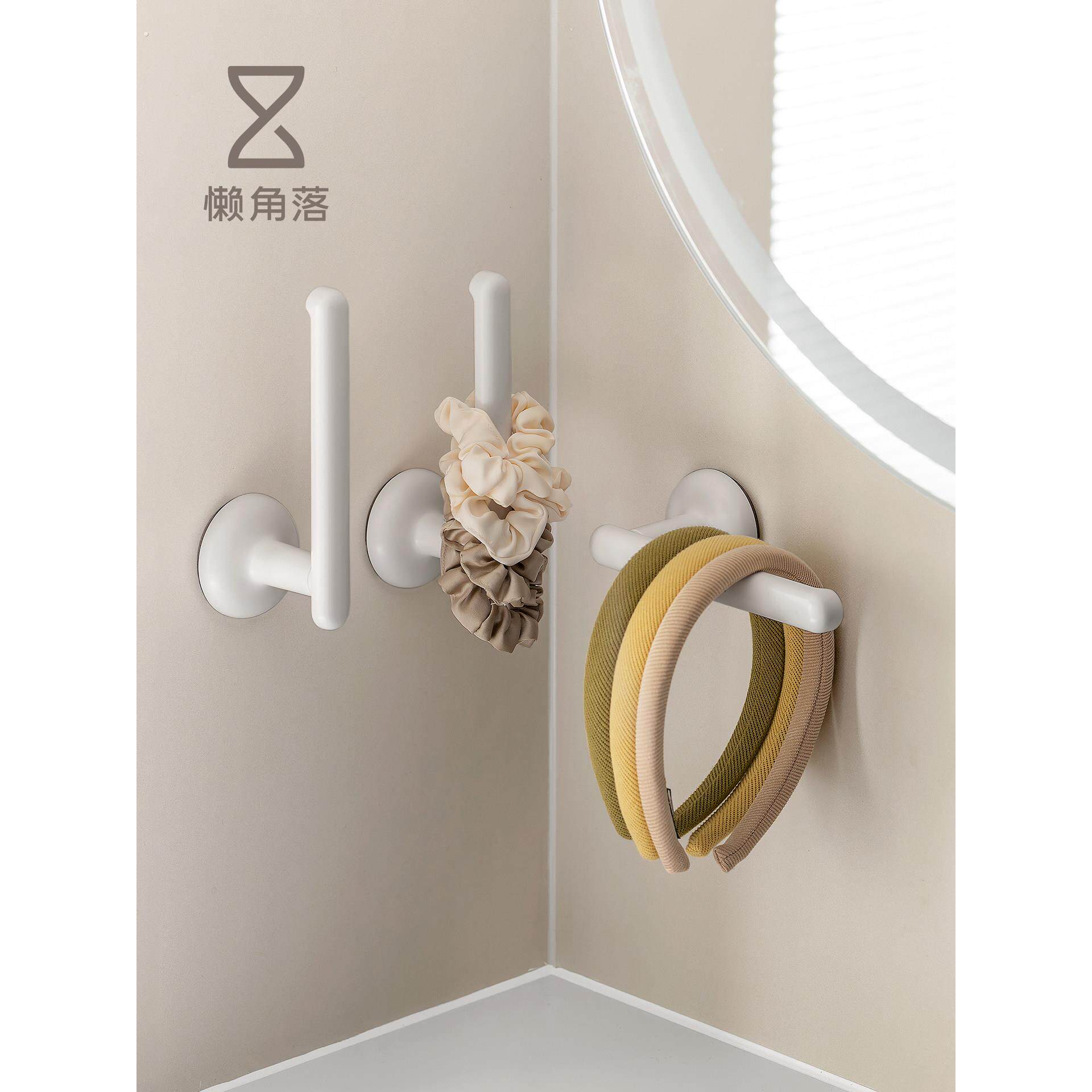 发圈收纳架发箍头饰发带皮筋头绳吸盘式挂钩多功能置物挂架