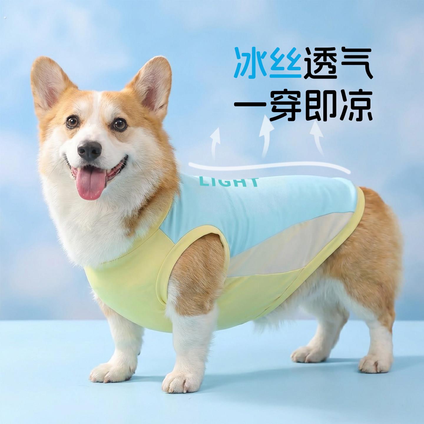 宠物狗狗衣服凉凉衣薄款背心夏季2026新款夏天防晒柯基柴犬中型犬