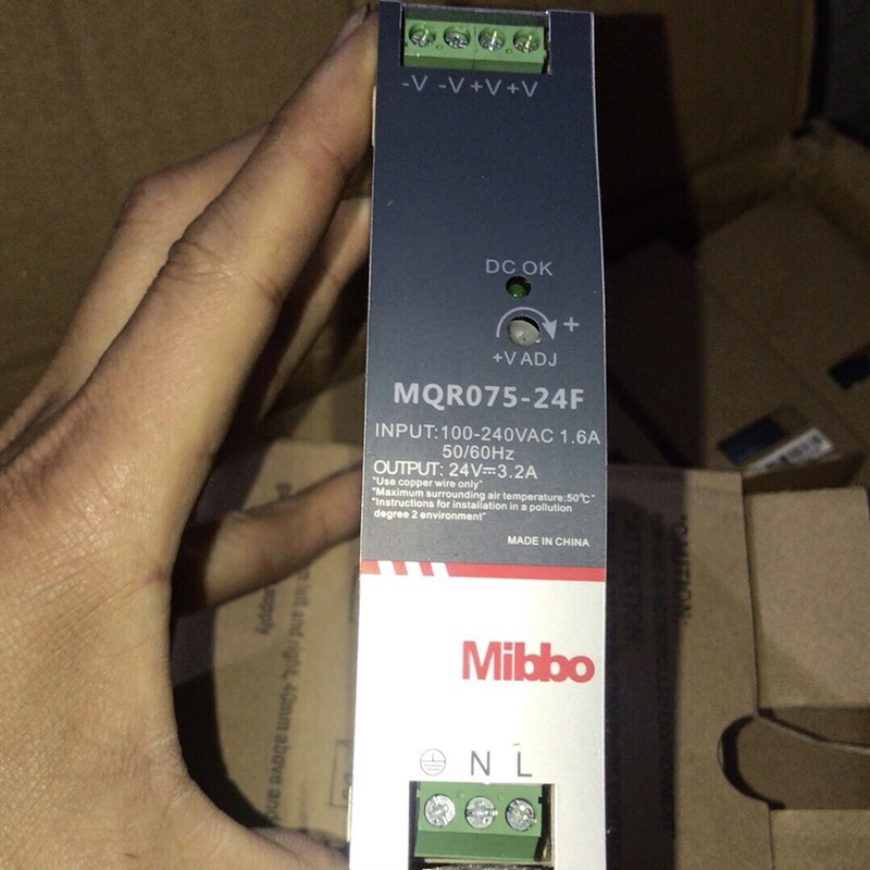 米博电源功率75W轨道安装输出24V3.2A MQR075-24F