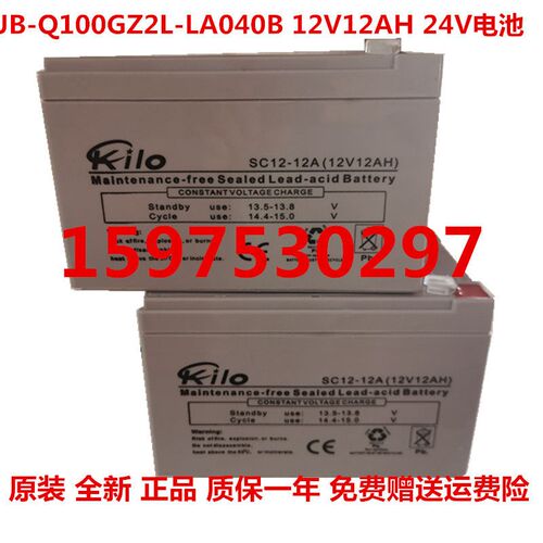 泰和安火灾报警控制器蓄电池JB-Q100GZ2L-LA040B 12V12AH 24V电池