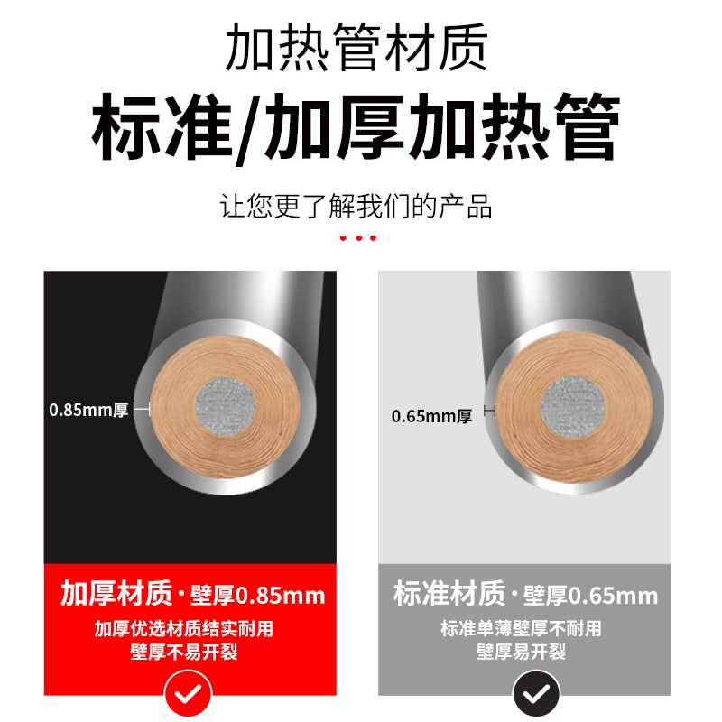 蒸饭柜加热管220v蒸箱电热管380v紫铜蒸车发热棒蒸饭机配件3/4kw