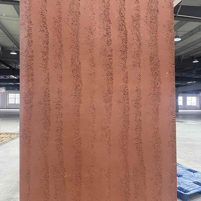 夯木板摩洛石软质夯木清水混稀土板手工预制板艺术浇筑泥客田园风