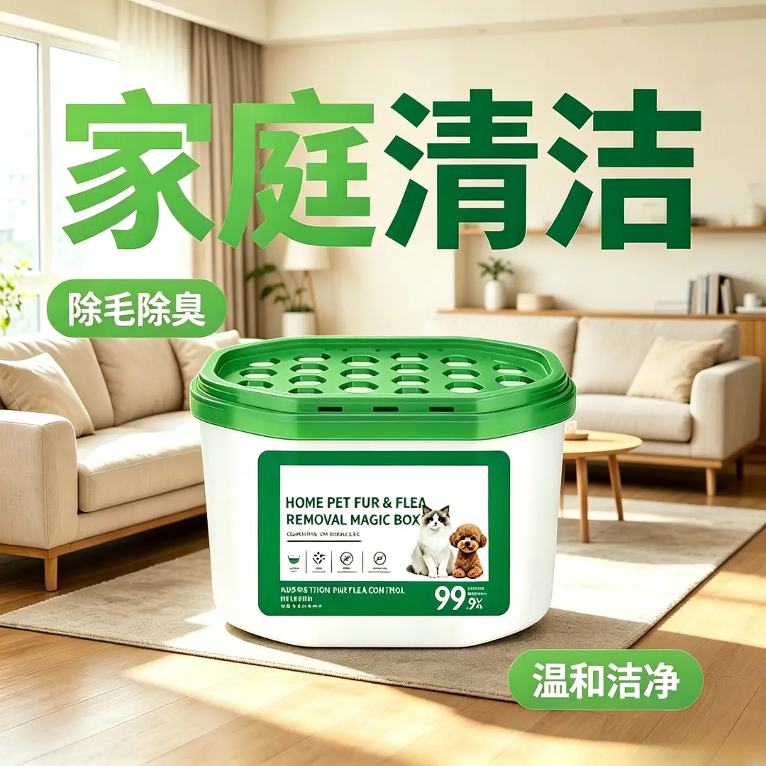 宠物多功能除毛除臭魔盒家庭清洁猫毛狗毛除异味净化凝胶安全无毒