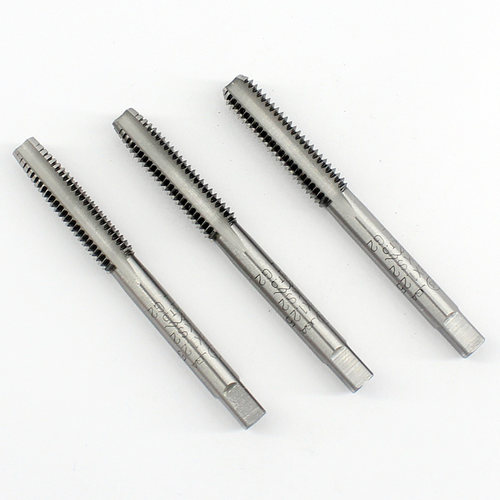 日本富士丝锥手用三支套装直槽螺纹钻孔1/81/43/163/81/2