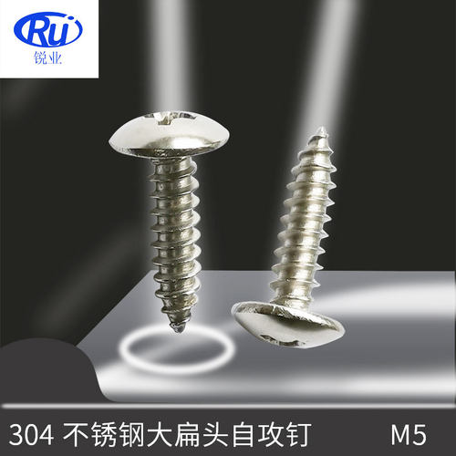 304不锈钢大扁头十字自攻螺钉TA伞头蘑菇头螺丝M5*810 12 14 16