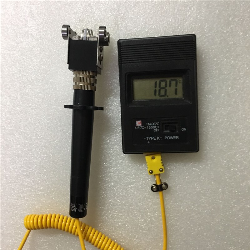 模具表面测温仪 表面热电偶温度计 四轮滚轮滚筒轴承测温仪滚动