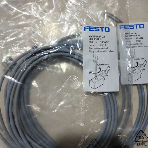 FESTO 带电缆插头 193687  193689  新款替代8047680   现货