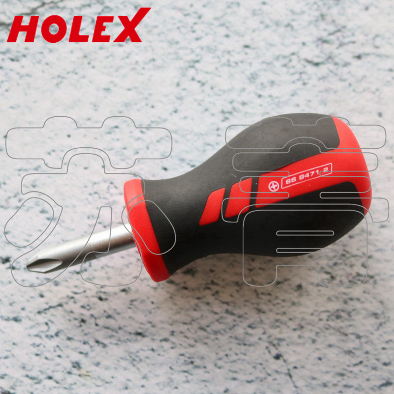 德国霍夫曼HOLEX  十字头螺丝刀  短款 PH1 PH2  全长82mm