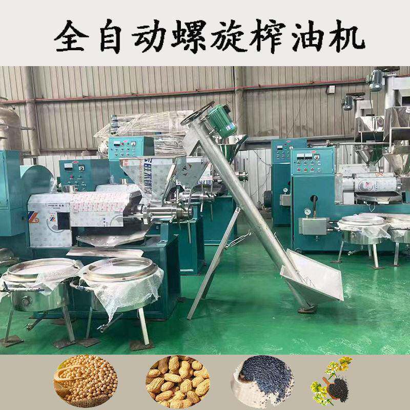 厂家直供大中小型螺旋榨油机大豆花生菜籽葵花籽螺旋榨油机
