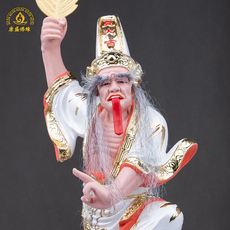 大二爷伯来西亚金身阴神七爷八爷马黑白无常神明神像家用中式供奉
