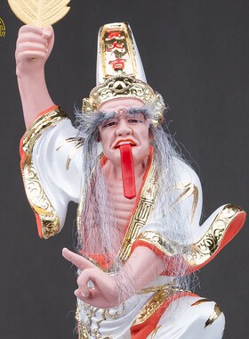 大二爷伯来西亚金身阴神七爷八爷马黑白无常神明神像家用中式供奉