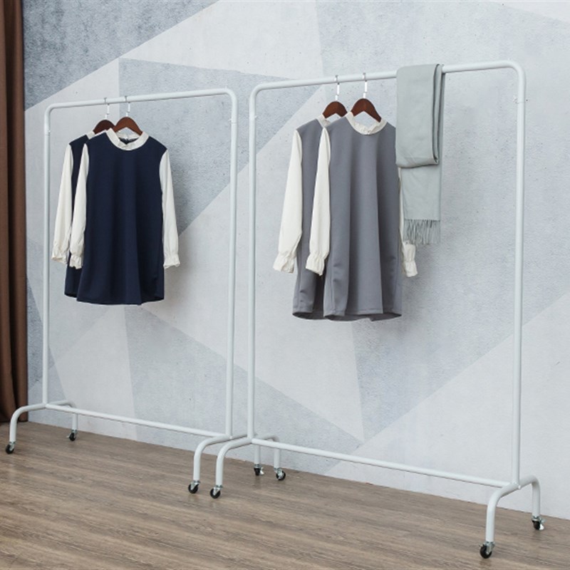 服装店展示架落地式衣架商场铁艺童装挂衣货架龙门架衣帽架带轮子